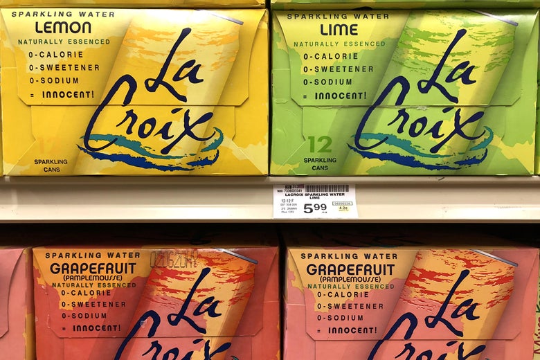 SAN ANSELMO, CALIFORNIA - MARCH 08: LaCroix sparkling water is displayed on a shelf at a Safeway store on March 08, 2019 in San Anselmo, California. LaCroix sparkling water maker National Beverage Corp. had its first quarterly sales decline in 5 years and a 39 percent decline in profits from one year ago. The company reported earnings of $220.9 million. (Photo by Justin Sullivan/Getty Images)